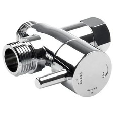 3-Way T-adapter Shower Head Diverter Valve Water Splitter Switch Faucet Bathroom