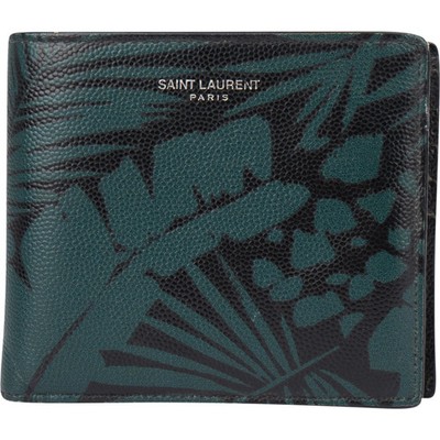 Saint Laurent Caviar Petroleum Jungle Print Wallet Portemonnaie Geldbörse