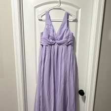 BRAND NEW Azazie Lavender Sleeveless Bridesmaid Dress 100% Polyester Size A10