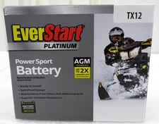 EverStart Platinum TX12 Power Sport Battery AGM Technology