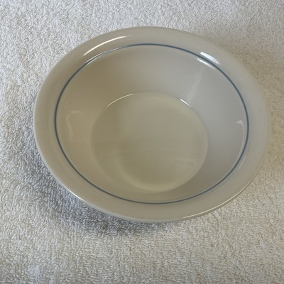 Corelle Country Promenade Ivory Blue Ring Soup Cereal Bowl USA Corning  
