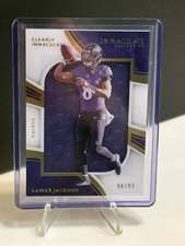 2025 Panini Clearly Immaculate Lamar Jackson /99 No.CIJ-LJ