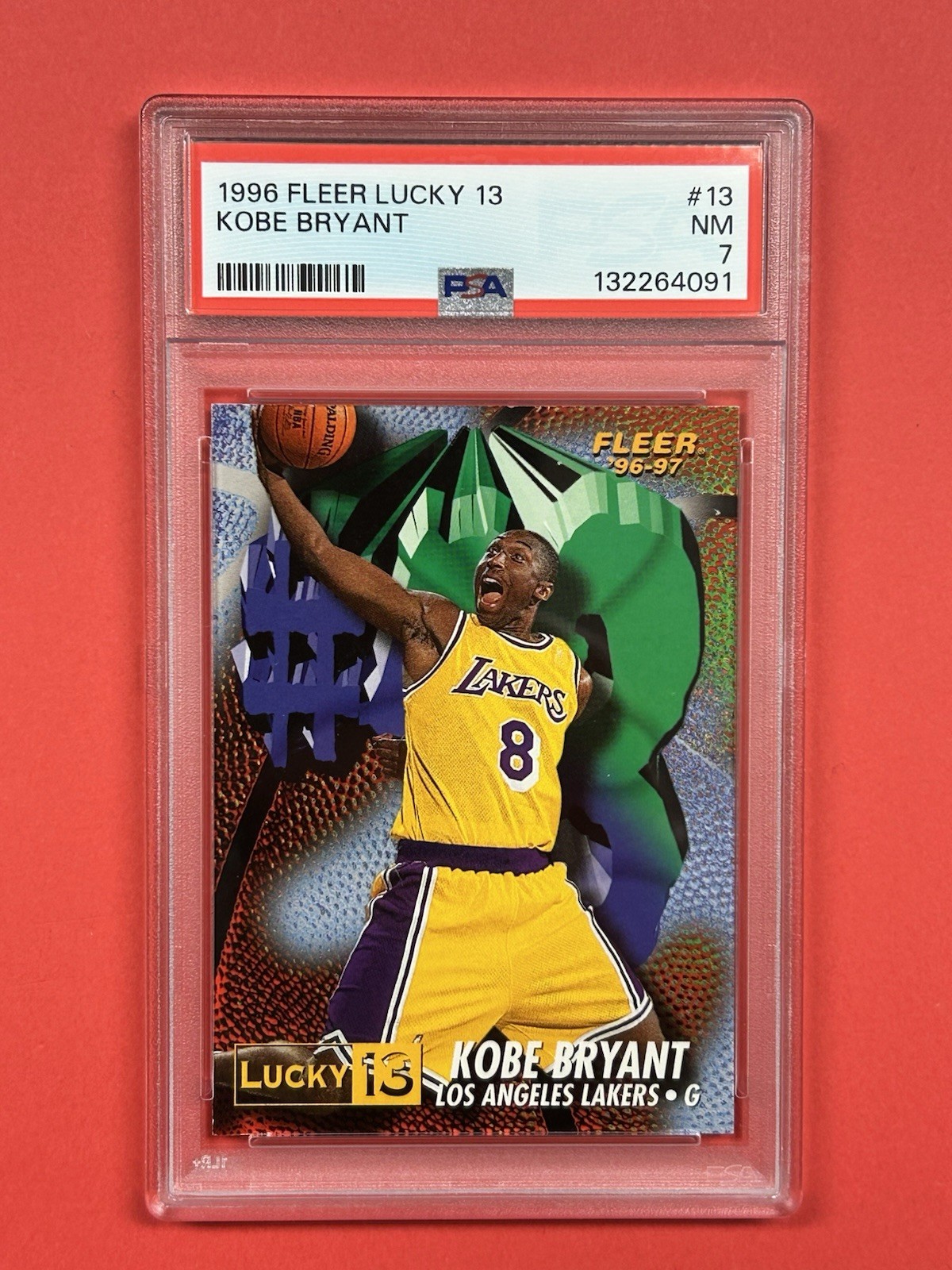 1996-97 Fleer Lucky 13 - Kobe Bryant RC #13 Los Angeles Lakers