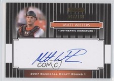 2008 Razor Signature Series Black 197/199 Matt Wieters #154 Auto 0b6