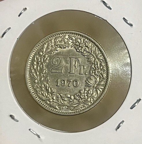 Münze Schweiz Konföderatio 1970 2 Fr - Bild 2 von 2
