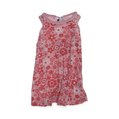H&M, Kleid, Größe: 86, Pink/Mehrfarbig, Baumwolle, Blumen, Mädchen #biU