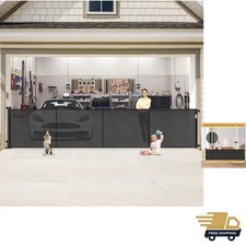 Reinforced 200 Inch Extra Wide Retractable Baby Gates to Prevent Crawling Thr...