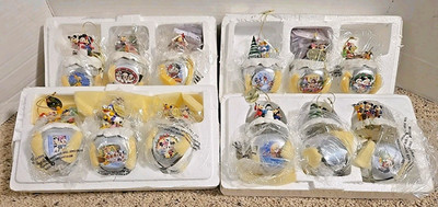 12 Ashton Drake Galleries Disney Mickey & Minnie Mouse + Character Sleigh Bells