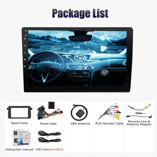 For BMW 3 Series E46 Car Stereo 9"Android 13 FM Radio Head Unit CarPlay GPS 32GB - Picture 13 of 15