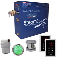 SteamSpa RYT900 Royal 9 KW QuickStart Steam Bath Generator - Chrome