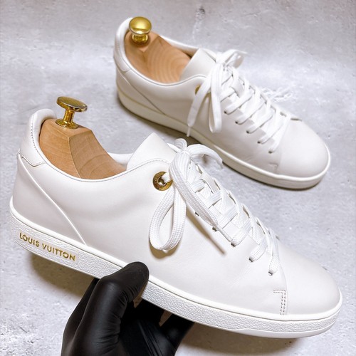 Louis Vuitton Front Row Line White Sneakers Leather US 7 EU 37