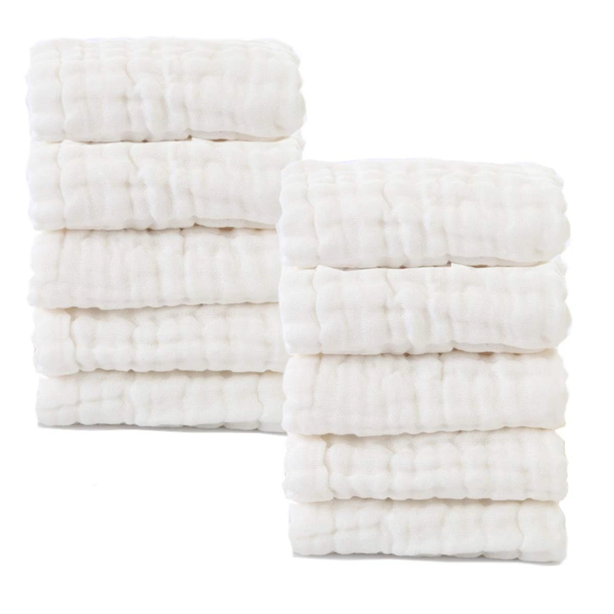 Baby Muslin Washcloths- Natural Organic Cotton Baby Wipes - Soft Newborn Baby
Opens in a new window