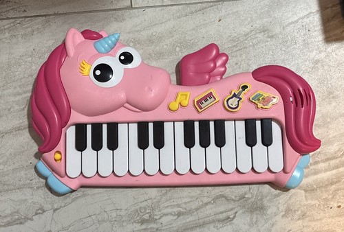 Unicorn Toddler Piano Keyboard Toy, 24 Keys Kids Piano for 3+ Girls Boys, Mul...
