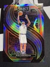 2024-25 NBA Select Premier Level Bub Carrington Light Blue 291/299 Wizards