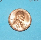 1945 S   LINCOLN WHEAT CENTS    CHOICE RED UNCIRCULATED  # 1