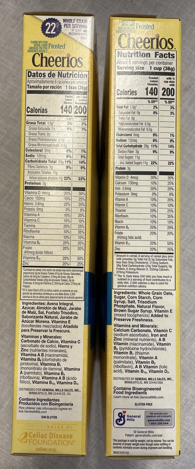 Cheerios FROSTED LEMON Breakfast Cereal Limited Edition 10.9 oz JUN 2026