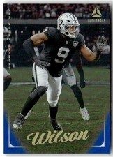 2025 PANINI LUMINANCE BLUE TYREE WILSON 123/199 LAS VEGAS RAIDERS #37
