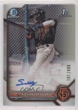 2022 Bowman Chrome Prospect Refractor 101/499 Alexander Suarez #CPA-ASR Auto 6yz