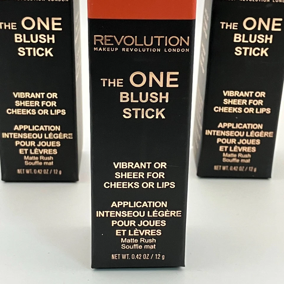 Makeup Revolution The One Fast Base Blush Stick Vibrant Or Sheer For Cheeks Lips - Image 3 of 4