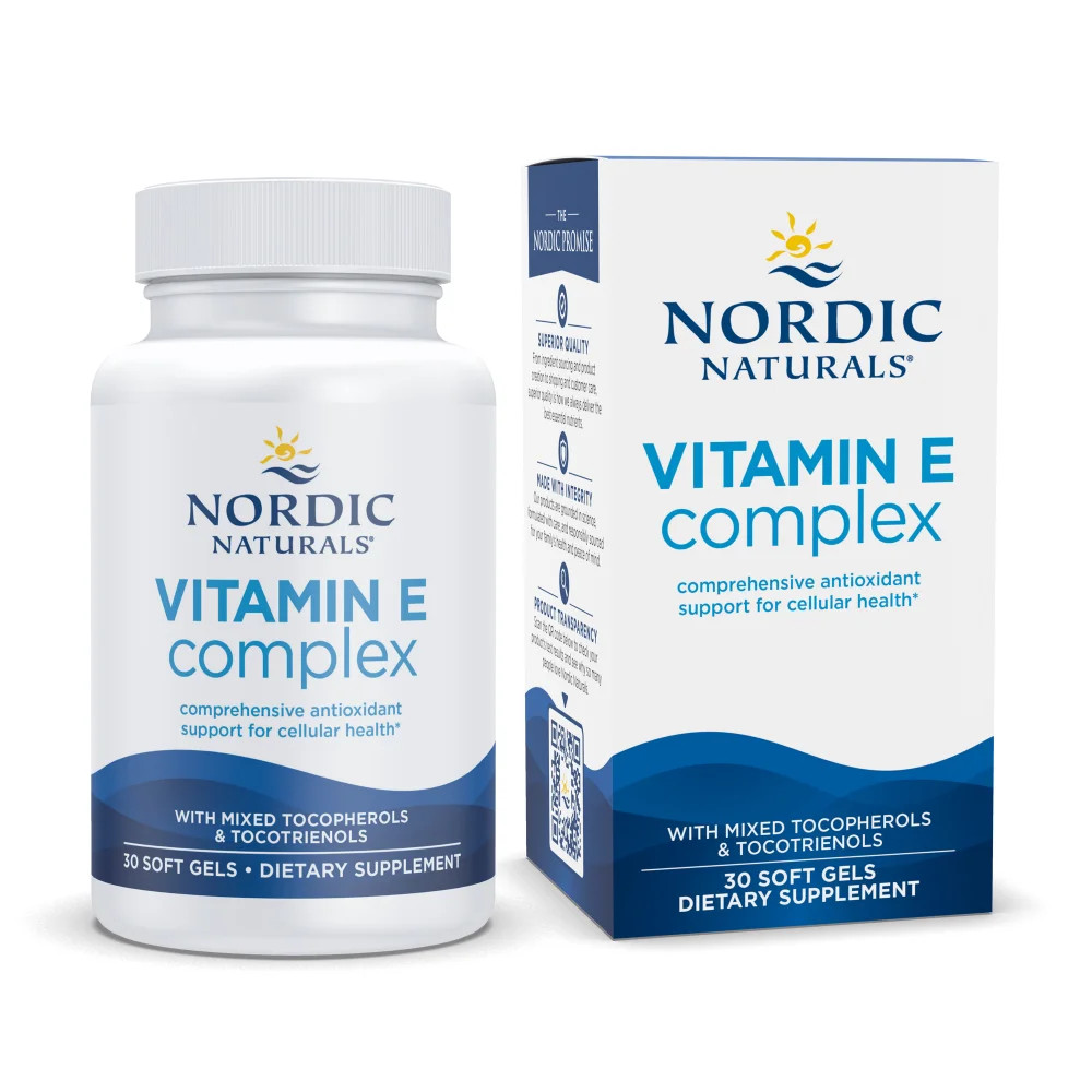 Nordic Naturals Vitamin E Complex - Mixed Tocopherols & Tocotrienols, 30 Count