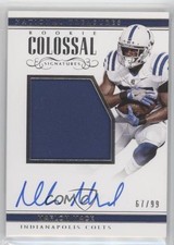2017 National Treasures Rookie Colossal Signatures 67/99 Marlon Mack Auto 0s5s