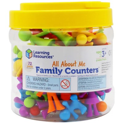 Learning Resources All About Me Familie Zähler 72er-Set Lernspielzeug LER337
