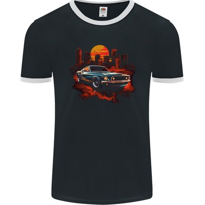 Fruit Of The Loom T-Shirt Uomo Con Stamapa Francese - 100% Cotone, Grigio Cenerino, Taglia Unica - 2