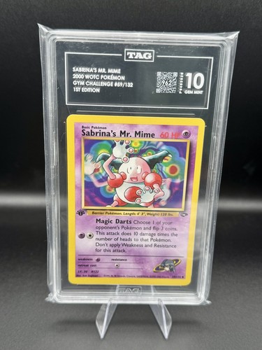 Sabrina's Mr. Mime (1st Edition) graded TAG 10 for sale on eBay