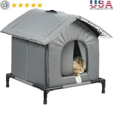 Waterproof Cat Shelter Enhanced Design All Season Outdoor House Cozy Retreat New