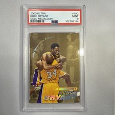 Kobe Bryant 2000 Ultra Gold Medallion #10G PSA 9 with Shaquille O’Neal Lakers