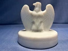 Fenton Art Glass Matte White Bicentennial Eagle Vintage Paperweight 1776~1976