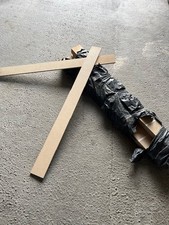 Panelling strips for walls - easy install. Mdf. 10cm x 122cm. 