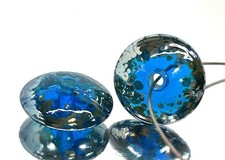 Handmade Lampwork Glass Beads From Murano OOAK Tamara Yarilo Brand 2 Pcs