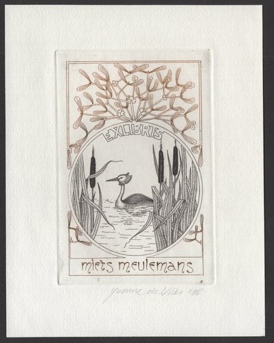33)Nr.045,EXLIBRIS, Ex Libris, Bookplate, Yvonne de Vries, C3 -signiert