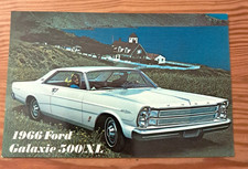 1966 Ford Galaxie 500 Xl Dealership Post Card Nos