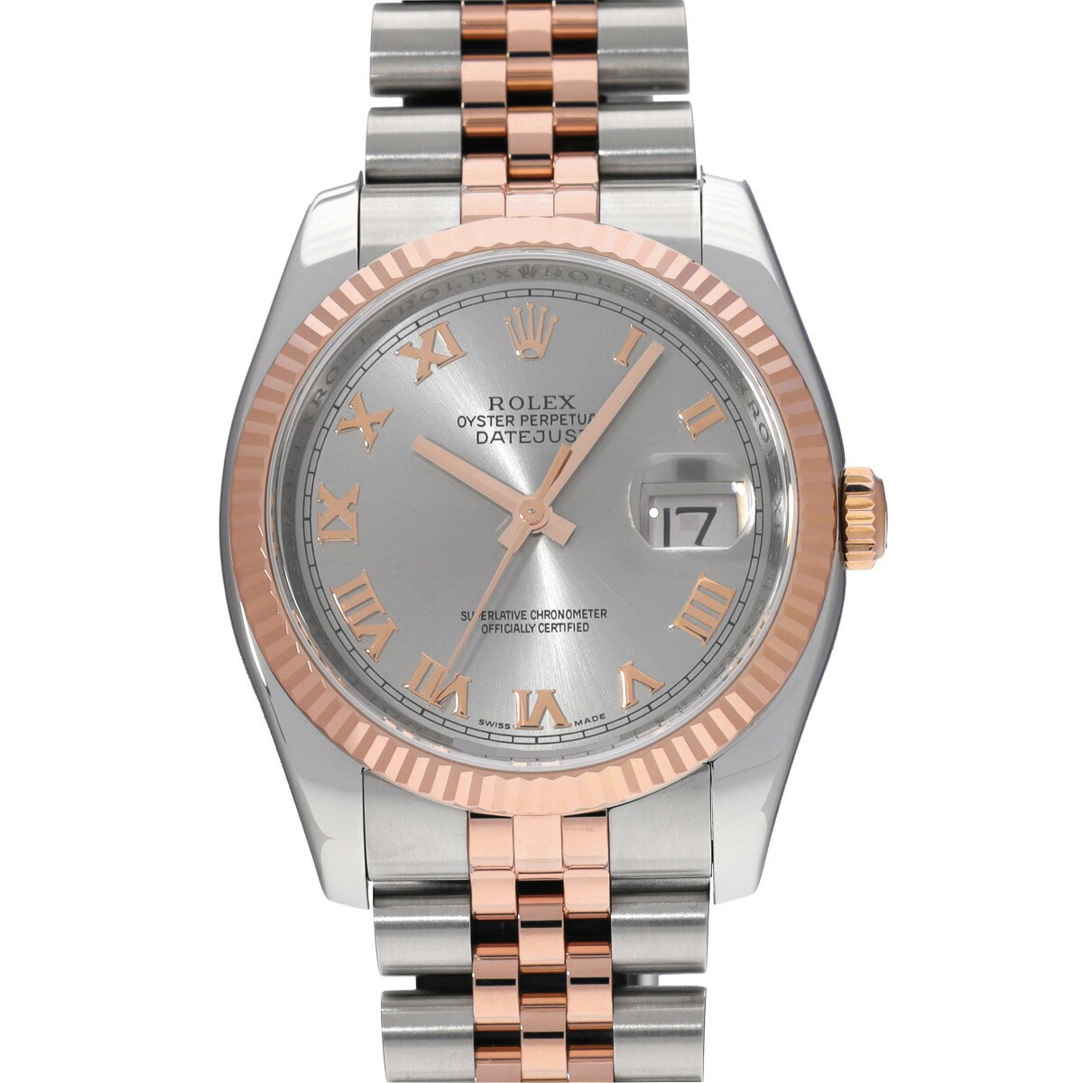 ROLEX Datejust 116231 Gray Case Size 36×36mm Men's Used Watch #74147