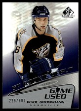 2003-04 SP Game Used Wade Brookbank Rookie /600 Nashville Predators #69