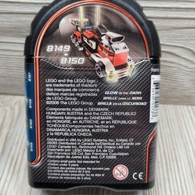 LEGO 8150 Racers ZX Turbo Glow in the Dark Red Race Car ZX Turbo Building Blocks