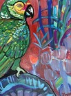 8”x10” Parrot Pet, Signed By Artist,  Acrylic On Canvas, OOAK, COA — photo 4