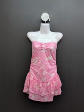 Victoria Secret Pink X LoveShackFancy Lace Mini Dress Small Everblooming Pink