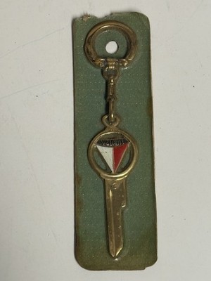 Vintage Plymouth Valiant Key Blank And Keychain. 1960 And Up. 