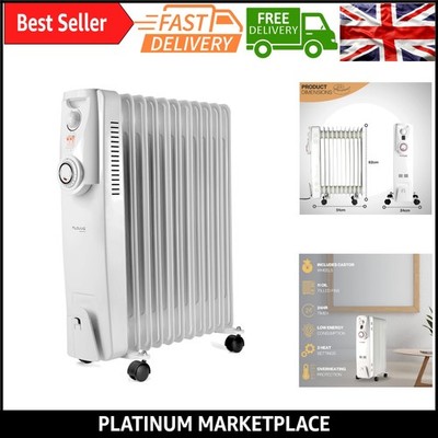 Energieeffizienter tragbarer ölgefüllter Heizkörper 2500 W mit Thermostat & Timer - I...