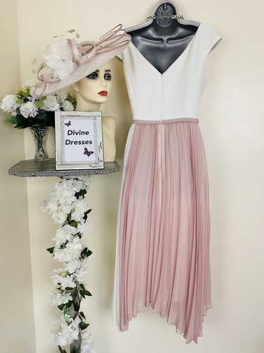 BNWT Mother of Bride John Charles Size 14 Rose Ivory 50" Tea Length Outfit - Picture 10 of 13