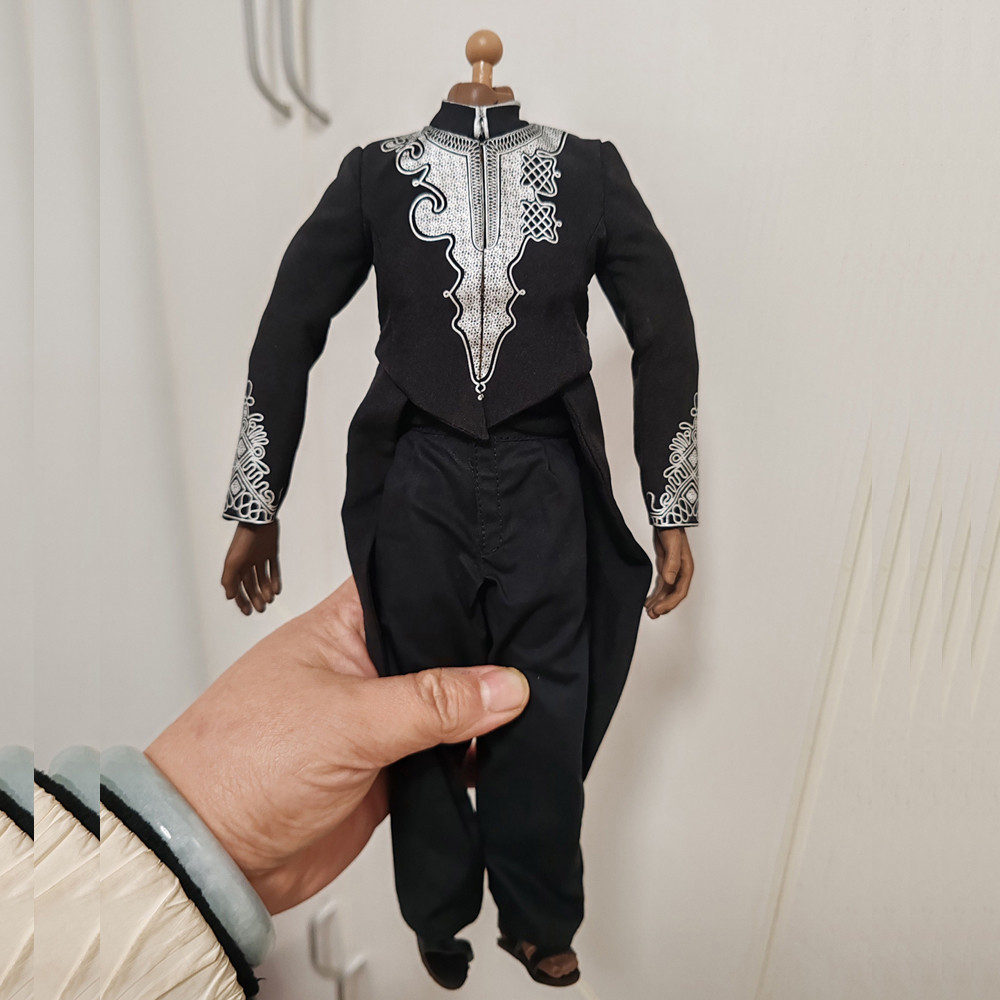 DJ-CUSTOM Black Panther T'Challa 1/6 Scale Clothes Set W/Body