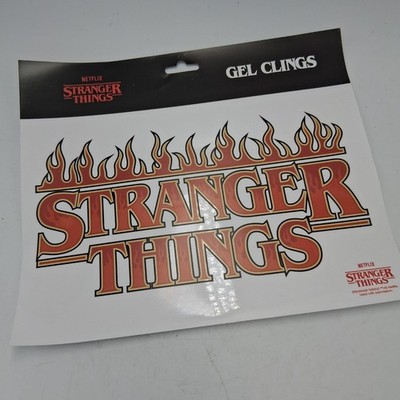 Stranger Things Logo Fenster Klammern Aufkleber Neu Netflix #Christmas Hell Fire Club