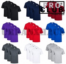 PRO CLUB SHORT SLEEVE HEAVY-WEIGHT T SHIRT S-5XL 3 PACK
