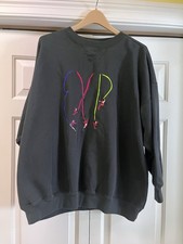 Vintage EXP Jeans By Express Embroidered Sweatshirt Sz Large