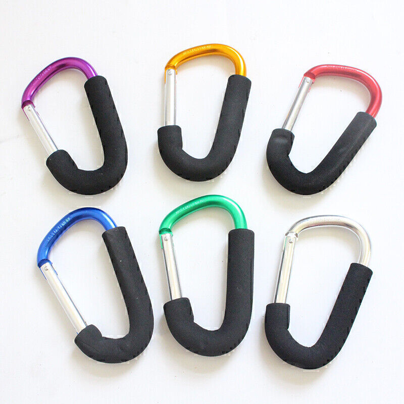 Large Stroller Organizer Hook Clip Carabiner for Shopping Diaper Bags Purses-image