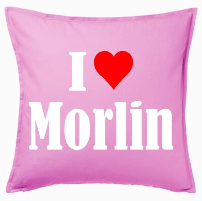 I Love Morlin Kissenbezug Pink Ich Liebe Morlin 106185