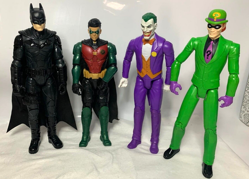 Dc comics 12" Batman Robin Riddler Joker action figures (H6)